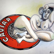 Alexander-Kosolapov-Galerie-Vallois-Paris-Caviar-Picasso